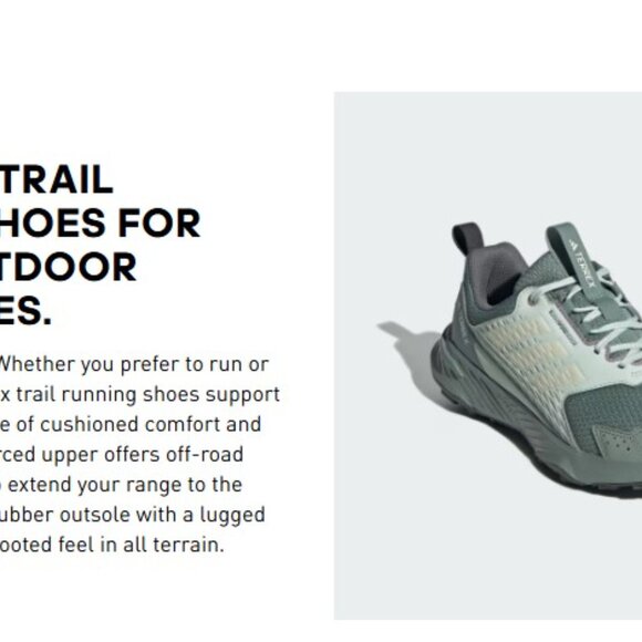 Women's • TERREX  97 Tracefinder Trail Running Shoes, size 7.5 - Picture 2 of 7